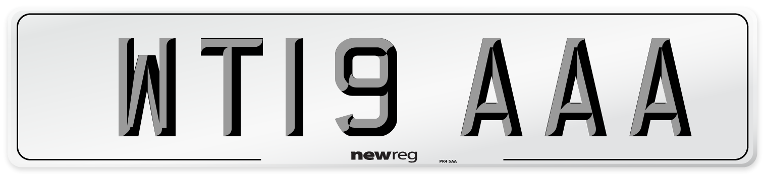 WT19 AAA Number Plate from New Reg